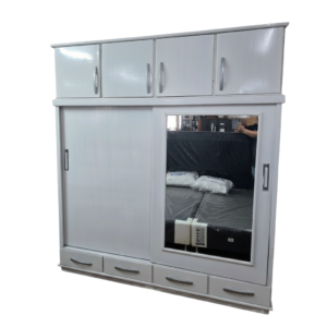Ropero 4 cuerpos con puerta corrediza Blanco